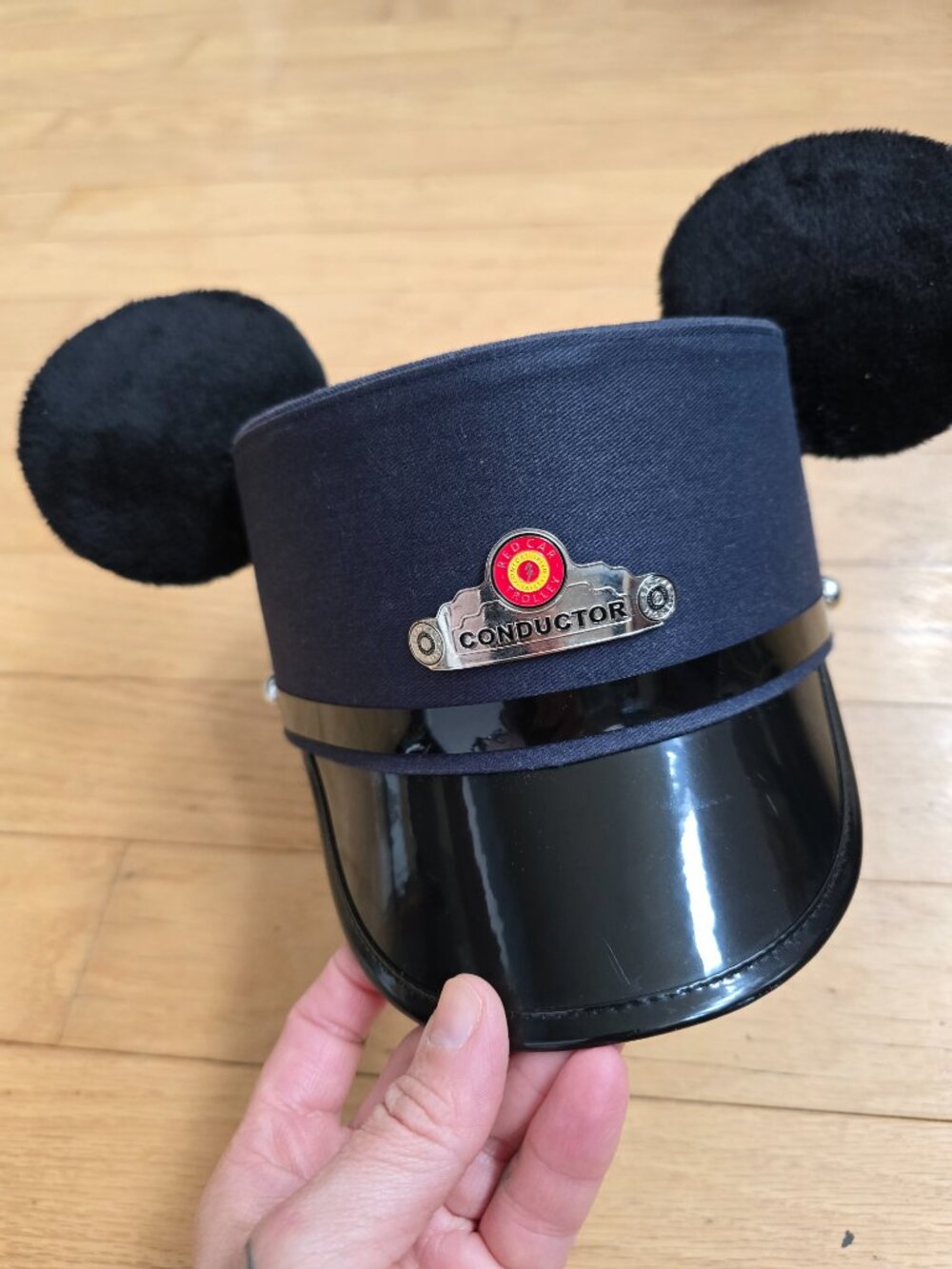 Disney Parks | Mickey Mouse Railroad Train Conductor navy hat | Adult L/XL - Picture 3 of 8